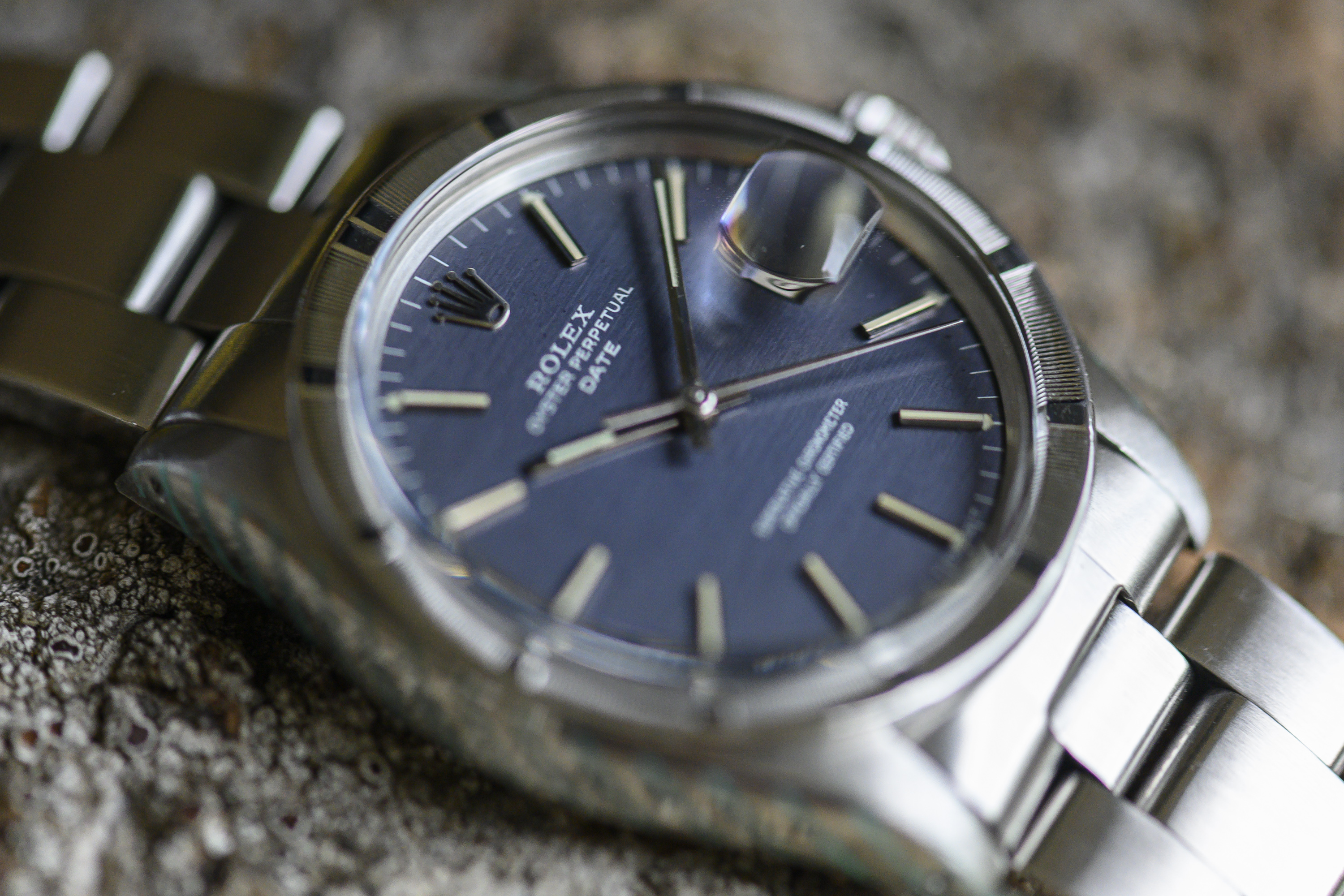 rolex 1501 blue dial